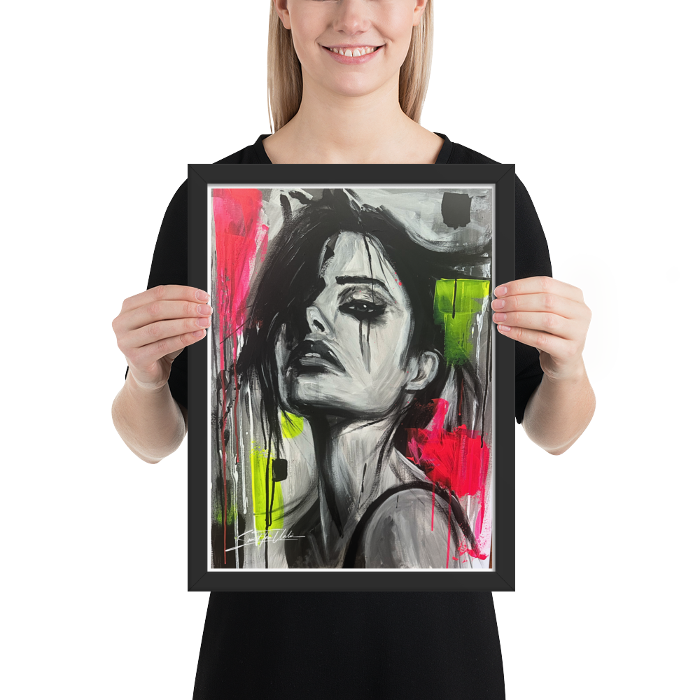Gerahmtes Poster "Narben aus Licht"