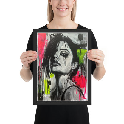 Gerahmtes Poster "Narben aus Licht"