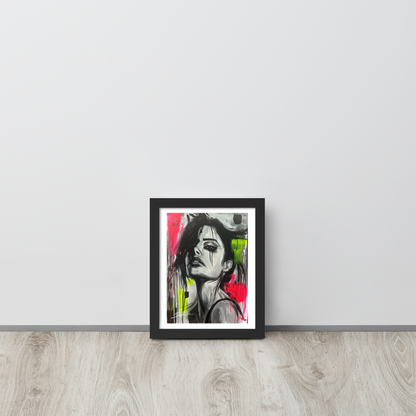 Gerahmtes Poster "Narben aus Licht"