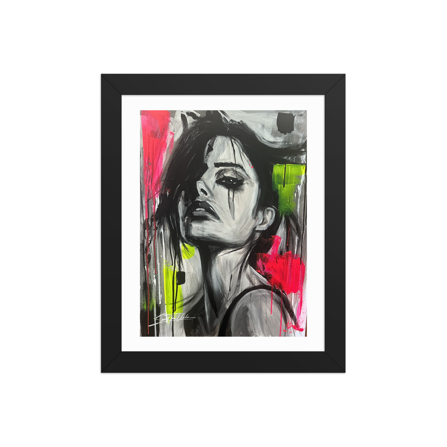 Gerahmtes Poster "Narben aus Licht"