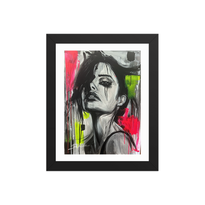 Gerahmtes Poster "Narben aus Licht"