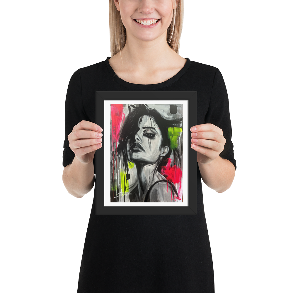 Gerahmtes Poster "Narben aus Licht"