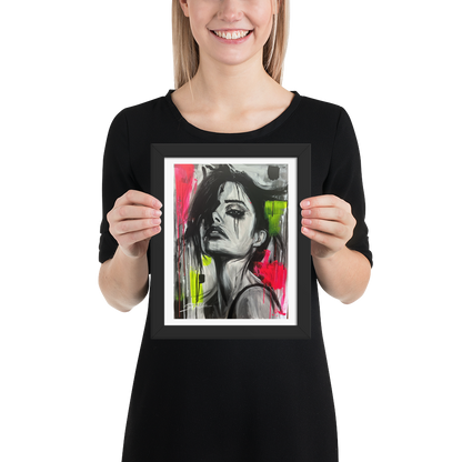 Gerahmtes Poster "Narben aus Licht"