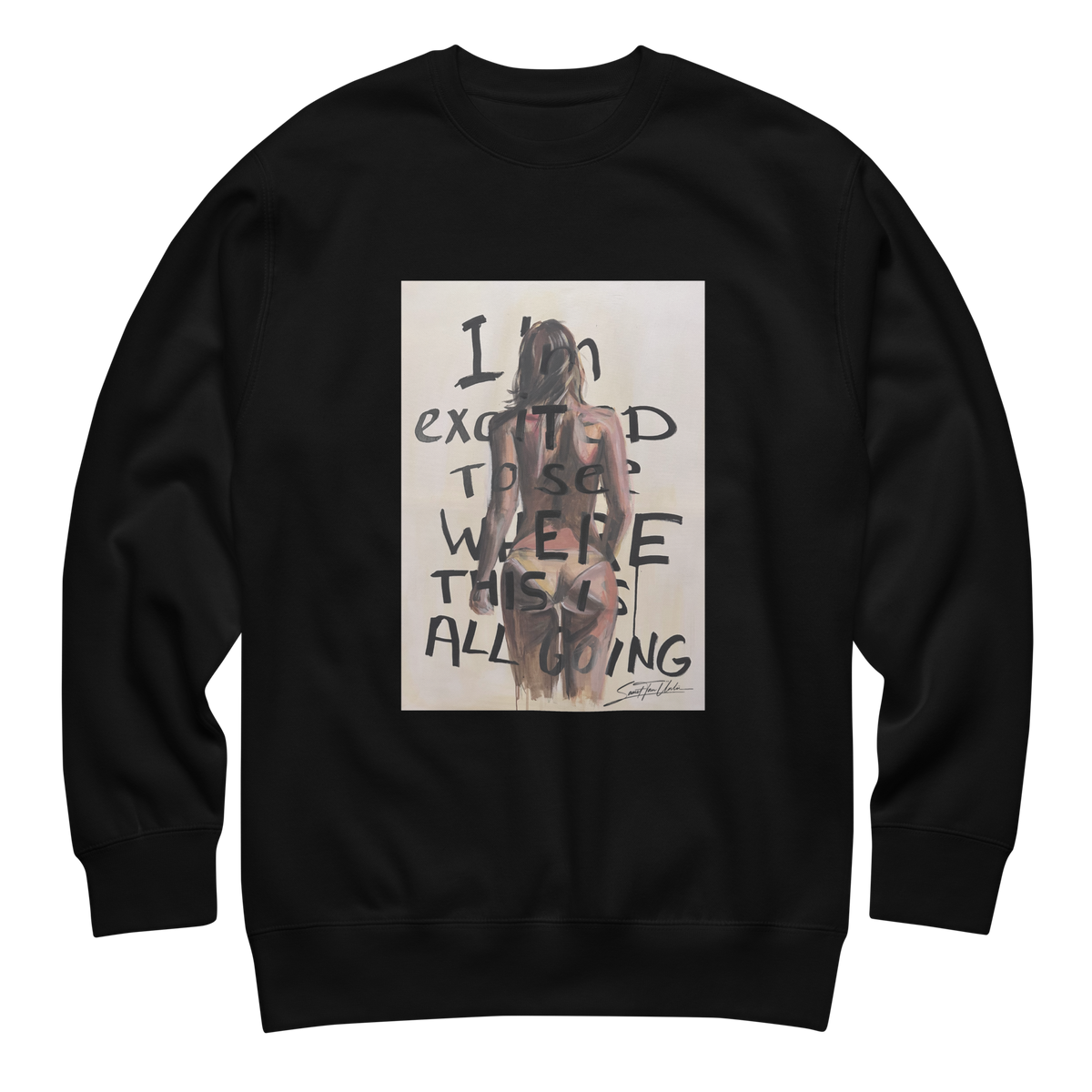 Unisex Sweatshirt mit Frontdruck