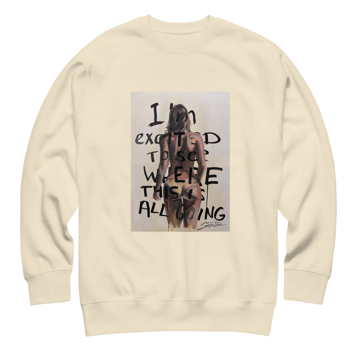 Unisex Sweatshirt mit Frontdruck