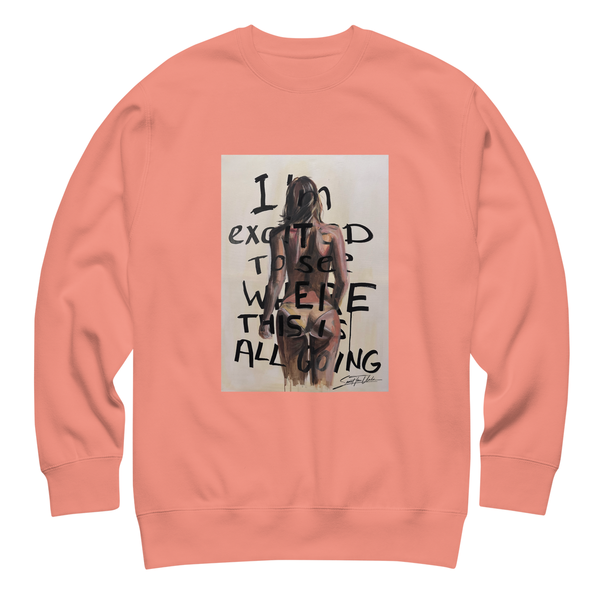 Unisex Sweatshirt mit Frontdruck