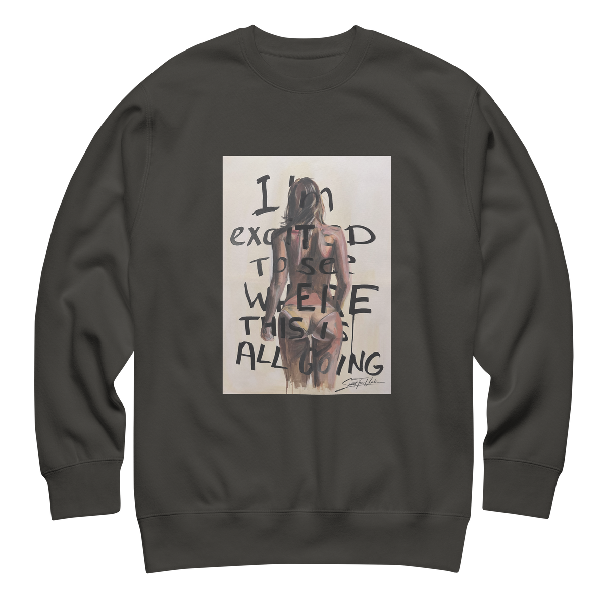 Unisex Sweatshirt mit Frontdruck