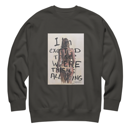 Unisex Sweatshirt mit Frontdruck