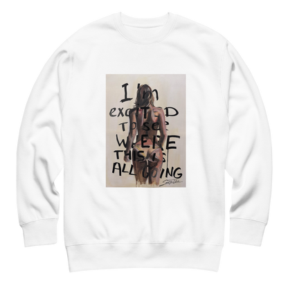 Unisex Sweatshirt mit Frontdruck